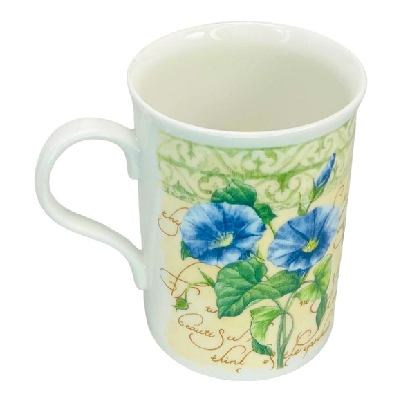 English Vintage Crown Trent Fine Bone China Coffee Mugs Set of 2 Floral Design - Picture 6 of 11